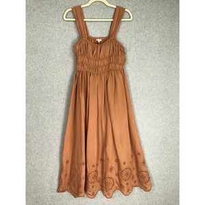 Anthropologie Brown Midi Dress